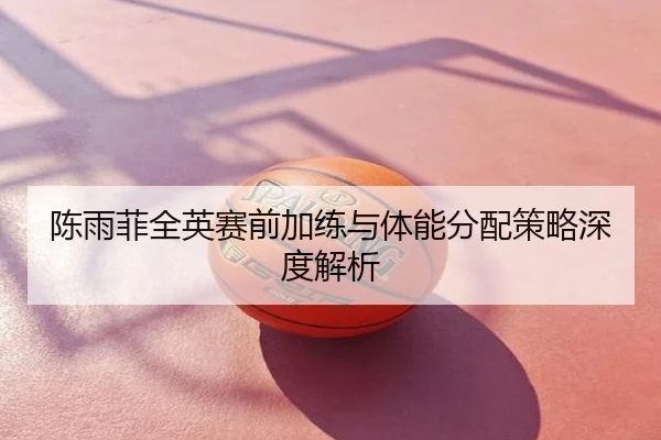 陈雨菲全英赛前加练与体能分配策略深度解析
